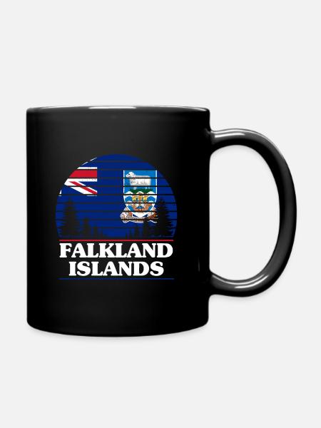 Falklandinseln - Tasse einfarbig - Schwarz