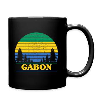 Gabon - Full Colour Mug - black - Right