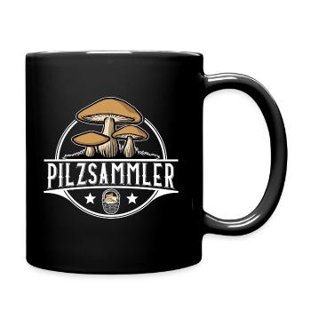 PILZSAMMLER PILZ PILZE SAMMELN - Tasse einfarbig - Schwarz - Rechts