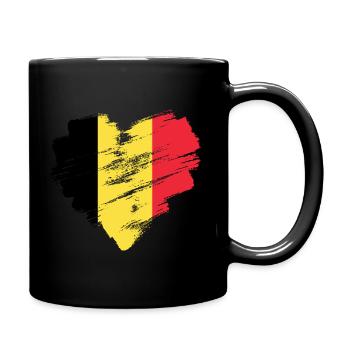 Belgien - Tasse einfarbig - Schwarz - Rechts