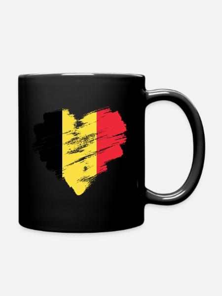 België - Mok uni - zwart