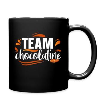 Team Chocolatine Pain Chocolat Humour Boulangerie - Mug uni - noir - Droite