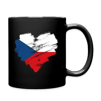 Tschechische Republik - Tasse einfarbig - Schwarz - Rechts