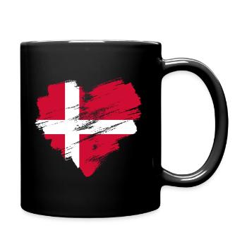 Dänemark - Tasse einfarbig - Schwarz - Rechts