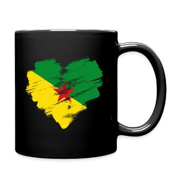 Französisch-Guayana - Tasse einfarbig - Schwarz - Rechts