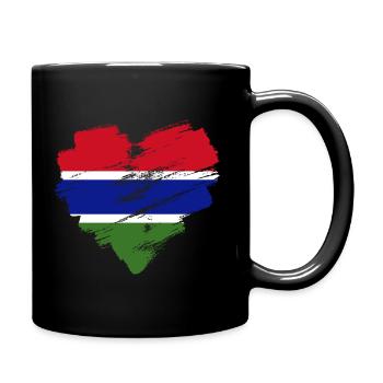 Gambie - Mug uni - noir - Droite