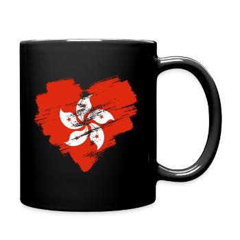 Hong Kong - Full Colour Mug - black - Right
