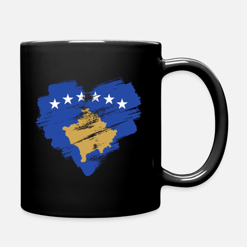 Kosovo - Tasse einfarbig - Schwarz