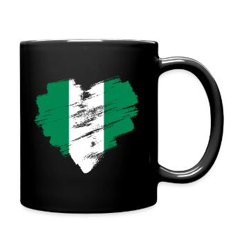 Nigeria - Tasse einfarbig - Schwarz - Rechts