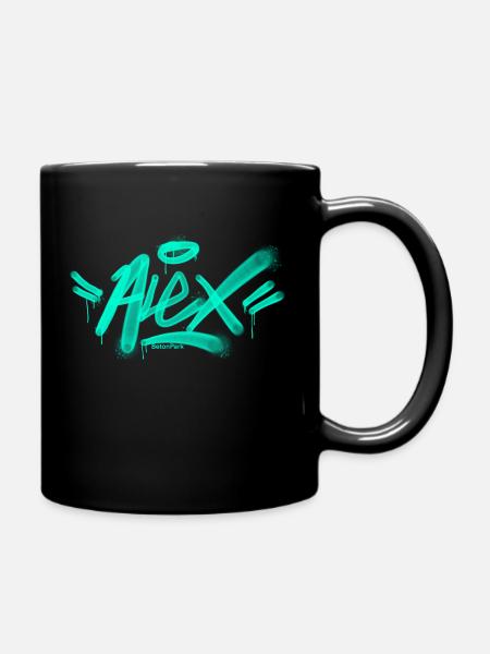Alex Graffiti T Shirt - Full Colour Mug - black
