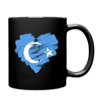 Ouïghours - Mug uni - noir - Droite