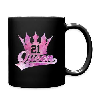 QUEEN 21ST BIRTHDAY SWEET 21 - Full Colour Mug - black - Right