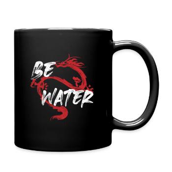 Sei Wasserdrache Kampfkunst Kung Fu Wing Chun - Tasse einfarbig - Schwarz - Rechts