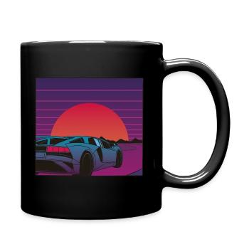 Supercar Act for your dreams Dream Car Sunrise - Full Colour Mug - black - Right