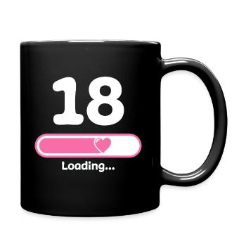 Faisceau de chargement du 18e anniversaire - Mug uni - noir - Droite