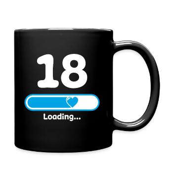 Faisceau de chargement du 18e anniversaire - Mug uni - noir - Droite
