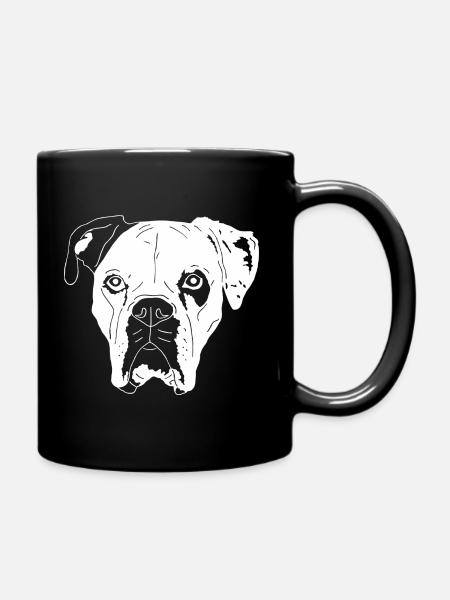 Boxer Mix - Tasse einfarbig - Schwarz