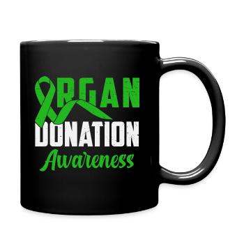 Organ Donation Awareness - Tasse einfarbig - Schwarz - Rechts