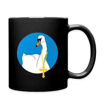 Lohengrin: My dear swan! (round) - Full Colour Mug - black - Right
