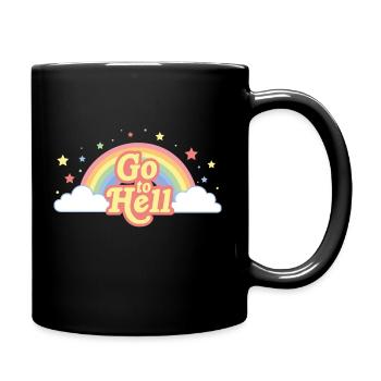 Aller à lumineux - Mug uni - noir - Droite