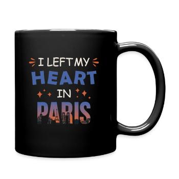 J’ai laissé mon cœur à Paris - Mug uni - noir - Droite