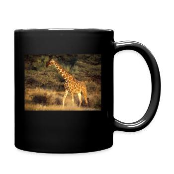 Netzgiraffe im Samburu Schutzgebiet in Kenya - Tasse einfarbig - Schwarz - Rechts