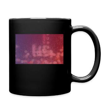 Modern Art Raindrops. Schönes Geschenk! - Tasse einfarbig - Schwarz - Rechts