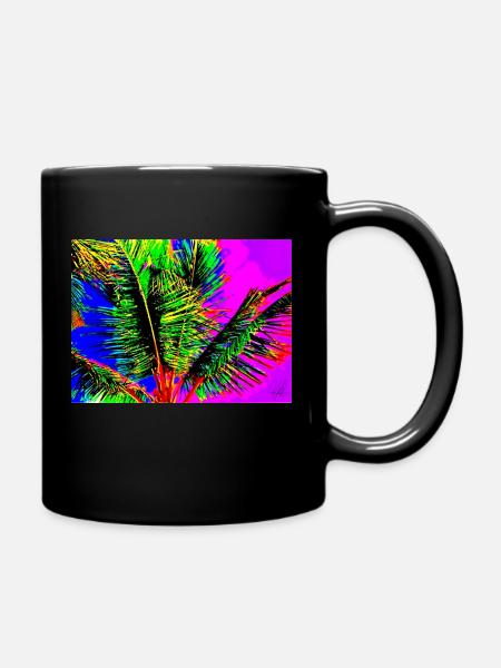 Mer de palmiers - Mug uni - noir