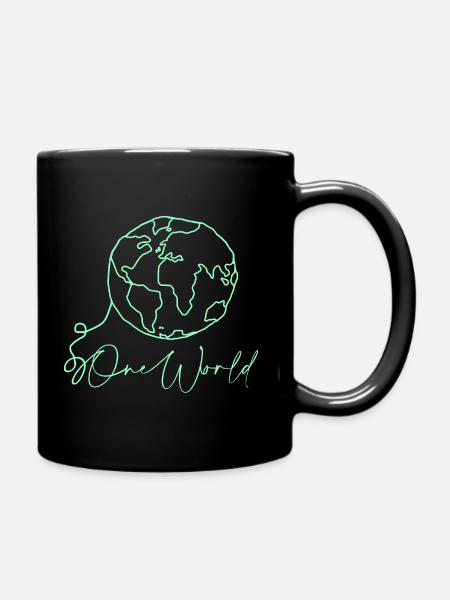 World - Tasse einfarbig - Schwarz