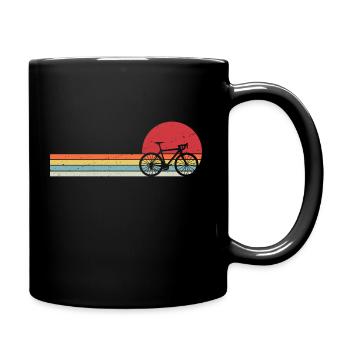 Retro Bike T-shirt Cycling Gift for Cyclist - Full Colour Mug - black - Right