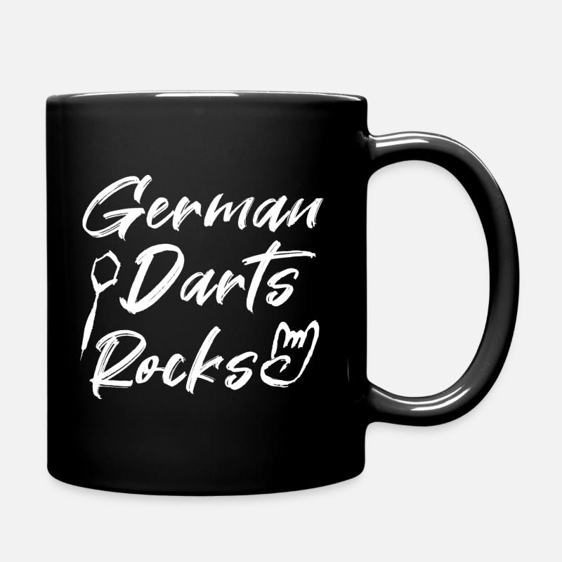 German Darts Rocks - Tasse einfarbig - Schwarz
