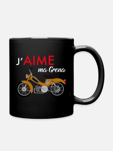 J'aime Ma Grena Marron - Mug uni - noir