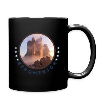 Berge, Natur - Tasse einfarbig - Schwarz - Rechts