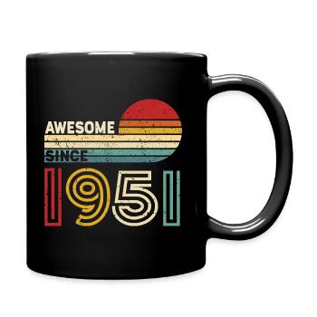 1951 Gift birthday vintage Spruch - Full Colour Mug - black - Right