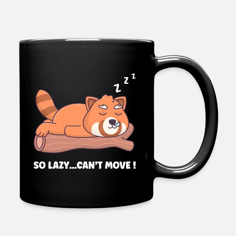 So Lazy Can't Move - Full Colour Mug - black