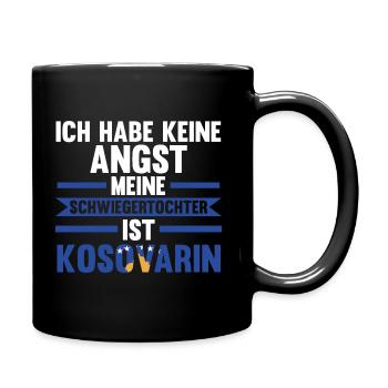 Ich habe keine Angst meine Schwiegertochter ist Ko - Tasse einfarbig - Schwarz - Rechts