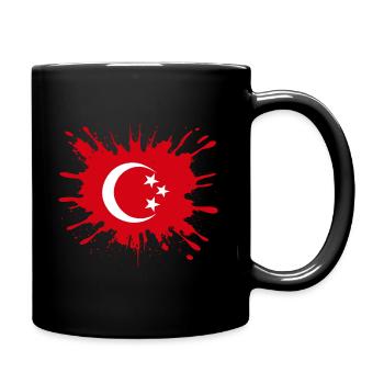 Turkish flag - Full Colour Mug - black - Right