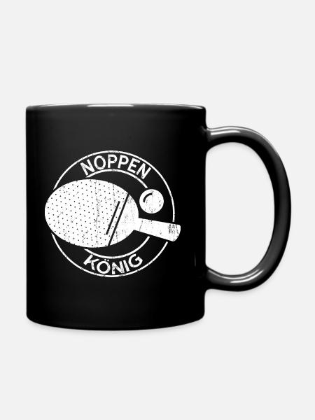 Noppen König - Tasse einfarbig - Schwarz