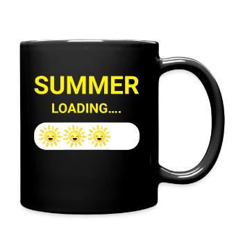 SUMMER LOADING - SUNSHINE - HOLIDAYS - SUNNY DAYS - Full Colour Mug - black - Right