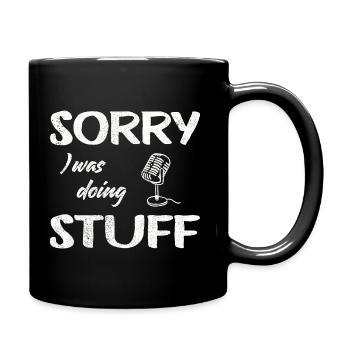 Sorry, I was doing microphone stuff Vintage - Full Colour Mug - black - Right