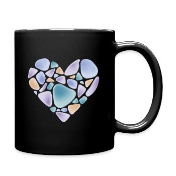 Kletterer Klettern Herz Bouldern Climbing - Tasse einfarbig - Schwarz - Rechts
