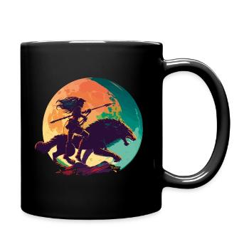 Geisha Samurai - Full Colour Mug - black - Right