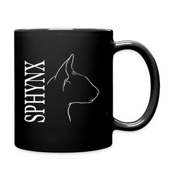 Sphynx Profile Cat Cat Wilsigns - Full Colour Mug - black - Right