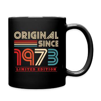 Original 1973 Jahrgang 50. Geburtstag Geschenk - Tasse einfarbig - Schwarz - Rechts