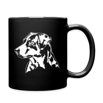 Appenzeller Sennenhund Portrait Hunde Wilsigns - Tasse einfarbig - Schwarz - Rechts