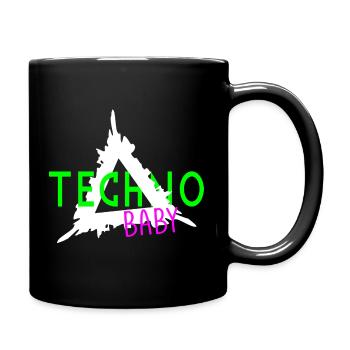 Techno baby 3 - Full Colour Mug - black - Right