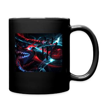 Neondrachen-Duellant - Tasse einfarbig - Schwarz - Rechts