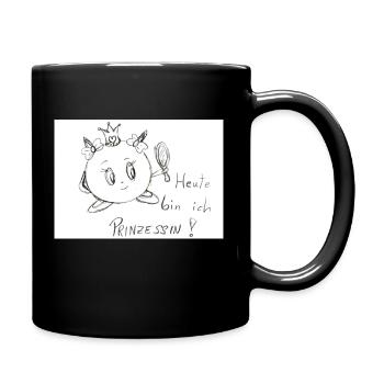 Evali Prinzessin - Tasse einfarbig - Schwarz - Rechts