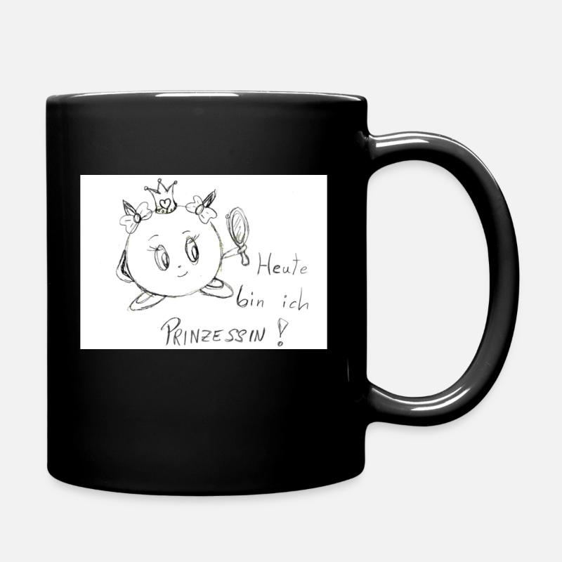 Evali Prinzessin - Tasse einfarbig - Schwarz