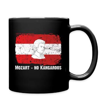 Austria - Mozart, no Kangoroos - Tasse einfarbig - Schwarz - Rechts